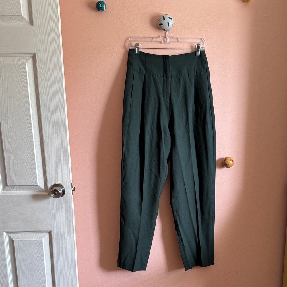 Elegant Green Women's Trousers